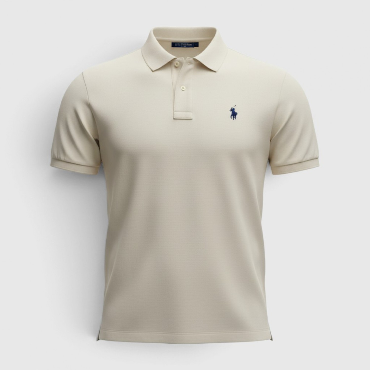 U.S. Polo Assn. Ανδρικό Polo Μπλουζάκι Εκρού / Pre-Owned